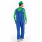 Adult Super Mario Luigi Brothers Plumber Jumpsuit Cosplay Costume Halloween Costumes for Men Party