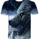 Summer Fashion 3D Print T Shirts Boy Men Wolf Printed T-shirt Cool Tops Tee Summer Fashion 3D Print T Shirts Boy Men Wolf Printed T-shirt Cool Tops Tee
