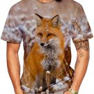 Fox 3D Print Animal Cool Funny t shirt for men and women Short Sleeve Summer Tops Tees