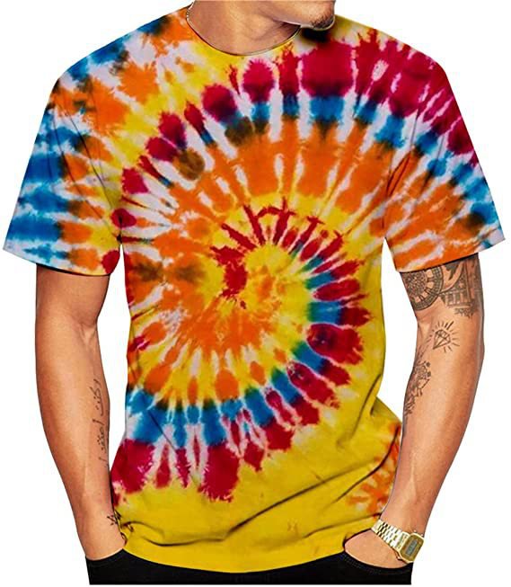 Summer 3d print men's short-sleeved t-shirt casual women round neck t-shirt