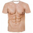 Muscle T shirt Men Funny T-shirts Tops Male Summer Short Sleeve Tshirt Chest 3d Printed Clothing Boy