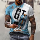 Men's 3D T-shirt Short-sleeve Women T shirt Short Sleeve Gulf Oil Printed T-shirts For Male Tops
