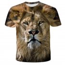 Men Women 3D Lion Printed T-Shirts Fashion Round Neck Short Sleeve Street Hip-Hop Summer T-Shirts