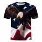 American Eagle Print 3D T-shirt Men USA Flag Short Sleeve Hip Hop Funny T shirt Boys Tee Shirt