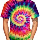 Rainbow Pattern T-shirt For Men Colorful Graphic 3D Print Tees T Shirt Women/Men Novelty Top