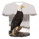 3d T-shirt Eagle Print men's and women's short-sleeved T-shirt fashion casual sweatshirt T-shirt