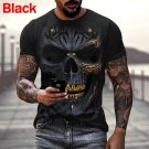Summer Horror Skull 3D Print T Shirt For Men Women Casual Short Sleeve Streetwear Hip Hop Tops Tees
