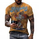 Summer T Shirt Men Streetwear Round Neck Short Sleeve Tees Tops Funny Athletics 3d Print Tshirt