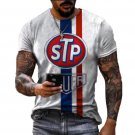 European And American Summer Street Fashion 3D Stp Print Camisetas T Shirt Boy Men Short Sleeve Tee