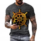 3D T Shirt Men Clothing Summer Casual Short Sleeve Streetwear Anchor Printed T-shirts For Male