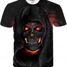 3D Printing Men T Shirt Summer Trendy Skull Head Male Streetwear Sports Short Sleeve Unisex Tees Top