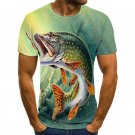 Men Women 3D Fish Print T-shirt Breathable Home Casual T shirts Short Sleeve XXS-6XL Summer Tops