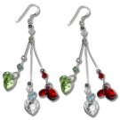 Swarovski Hearts Crystal Chandelier Earrings