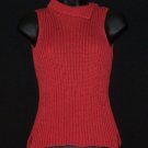 J CREW Sleeveless Ladies Russet Red Sweater