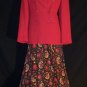 Jones Wear New York Double Breasted Blazer & Paisley Skirt Set