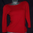 JCP Worthington Red Boatneck Sweater S Soft Sweater Girl