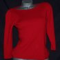 JCP Worthington Red Boatneck Sweater S Soft Sweater Girl