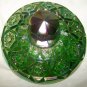 Rare Cambridge Carnival Glass Inverted Feather Cracker Jar