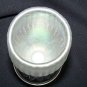 Northwood White Carnival Glass Cornvase-Damaged