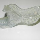 Boyd Pearl White Cat Head Collectible Glass Shoe
