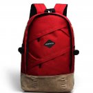 Laptop Backpacks, School Canvas Backpack Rucksack Daypack Bag Travel Sports Dark Red