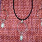 Sterling Silver Pearl Earrings & Pendant set