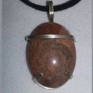 Fossil Coral Sterling silver Pendant 1 1/2"