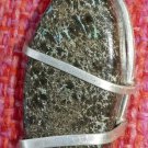 Sterling Silver Oval Boulder Opal pendant 1 1/2"