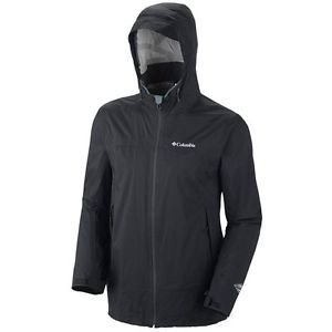 Columbia Men's Tracer Racer Soft Shell Waterproof Rain Jacket - Black XL SM2265