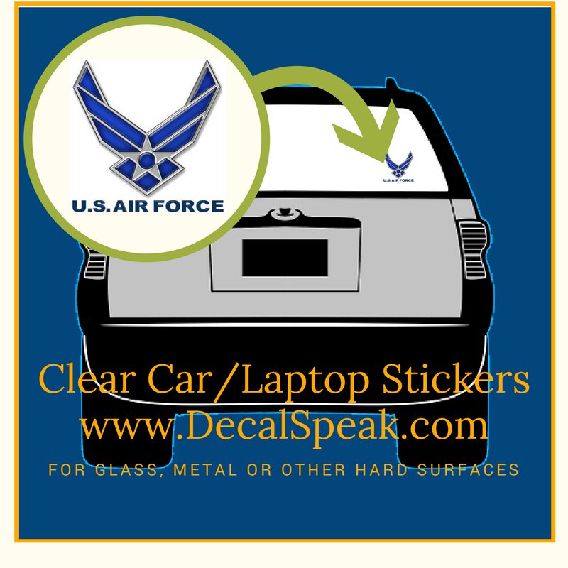 US Air Force Neo Clear Car/Laptop Sticker