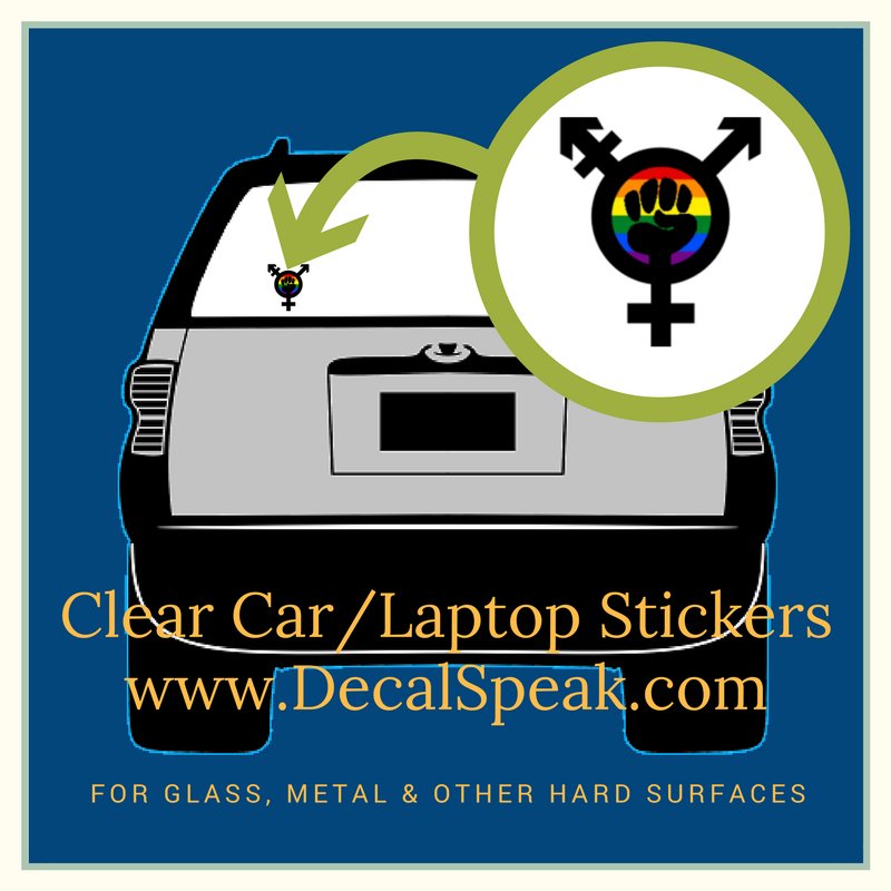 Multi-Sexual Clear Car/Laptop Sticker