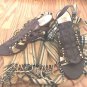 Michael Kors Brown  Sandals With Bling!  Studded Leather Hi Heels Size 8.5 M.