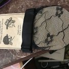 Horse Show Black Ribbon Show Bow Hair Net Snood With  French Hair Clip Barrette