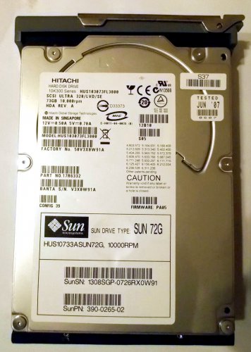 Hitachi HUS103073FL3800 SUN 72G GSCSI ultra 10K300 series 73GB 10K RPM