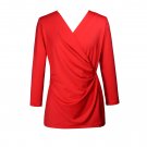 2 FOR 1 V neck tunic knitted  Draped Top