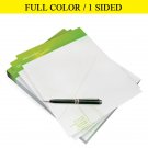 250 Letterhead 8.5x11 / 70lb Paper White Opaque / Full Color / 1 Sided / Free Shipping