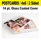 500 Postcards 4x6 14pt Glossy Finish / Full Color / 2 Sided / Free Shipping