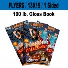 250 Posters 13x19 / 100 lb. Gloss Book / Full Color / 1 Sided / Free Shipping