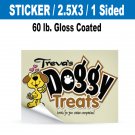 250 Stickers 2.5x3 / 60 lb. Gloss Coated Crack / Full Color / 1 Sided / Free Shipping