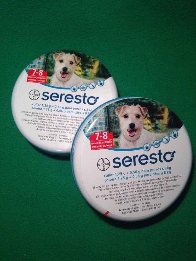 2X Bayer Seresto Flea & Tick Collar for Small Dogs under 8kg (18 lbs)