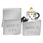 Zippo Made in the USA Stamp Street Chrome - Zippo 28491