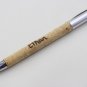 Fashion Cute Design Natural Genuine CORK ROLLER METAL PEN custom name