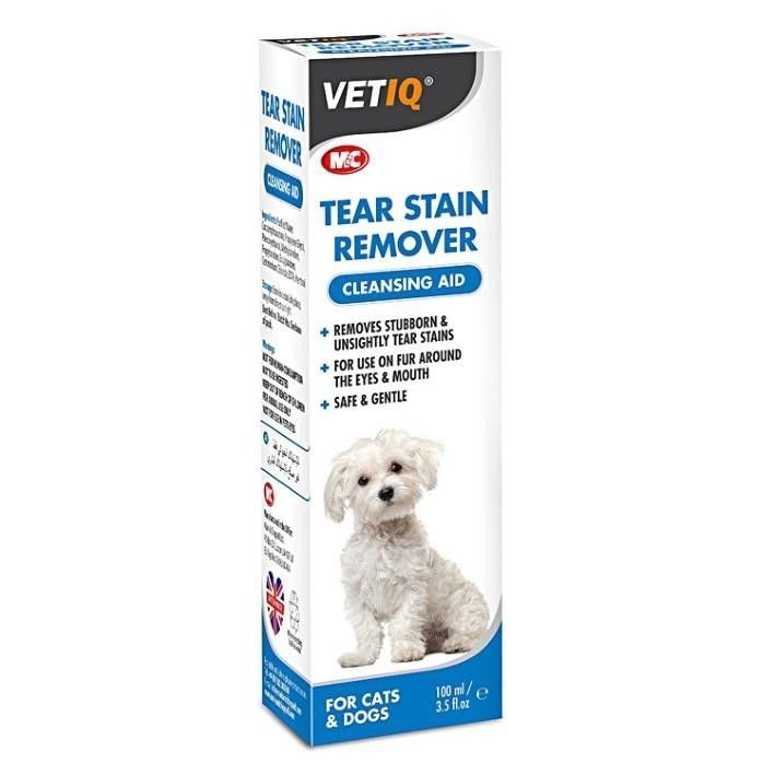 Vetiq Tear Stain Remover for Cats & Dogs cleansing aid 100ml
