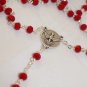 Rosary Holy Spirit Ruby Red Crystal