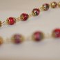 Rosary of Rich Widow - Red and Rose and Gold