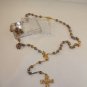 Rosary - Purple, White and Golden