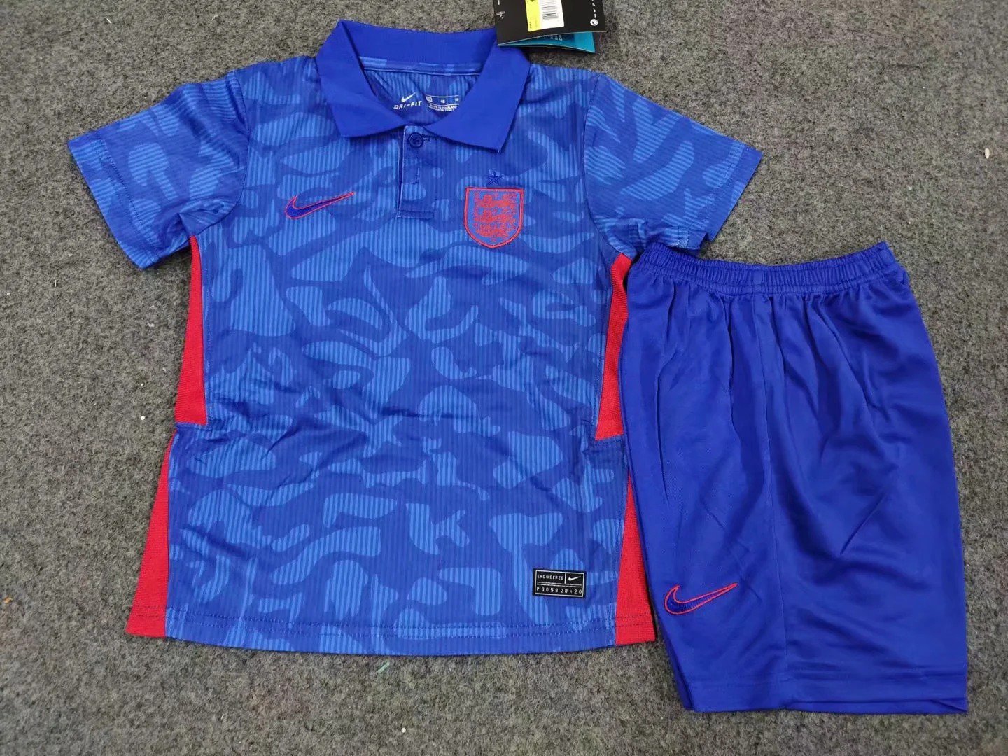 Kids England National Away Soccer Jersey 2020 Stadium Football Shirt