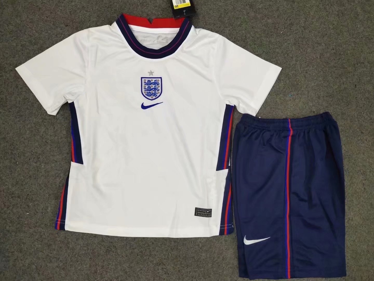 Kids England National Home Soccer Jersey 2020 Stadium Football Shirt ...