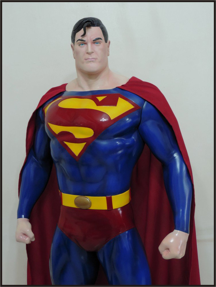 Custom Made Life Size Alex Ross Superman Statue Prop