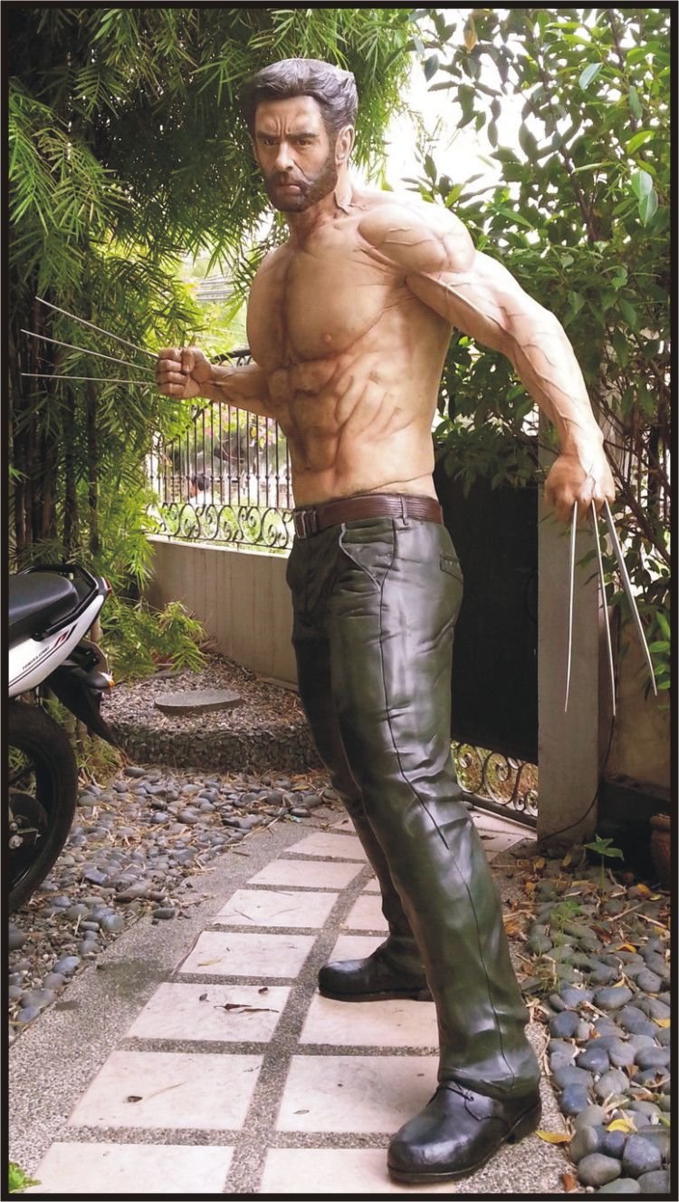 wolverine logan statue